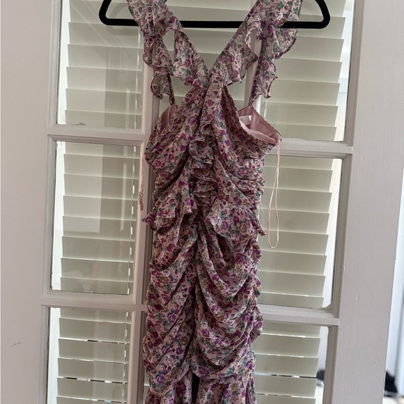 ASTR The Label Floral Dress with Ruffles - Picture 3 of 6